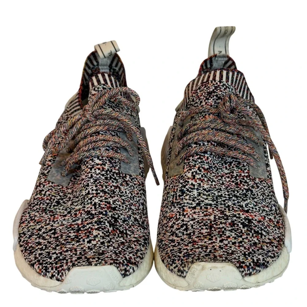 Adidas NMD R1 Primeknit Static Multicolor Low Top Sneakers Mens 10